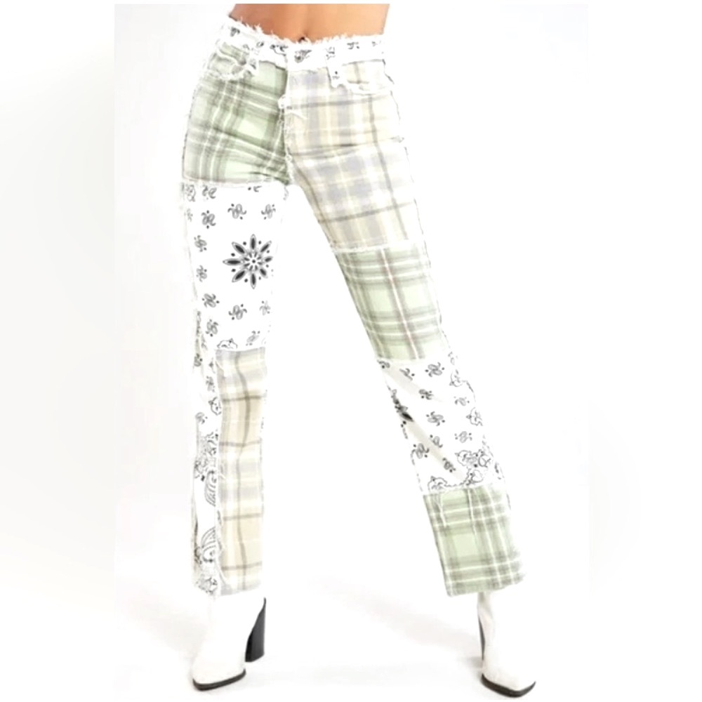 Jaded, Patchwork Boyfriend Jeans - image 1